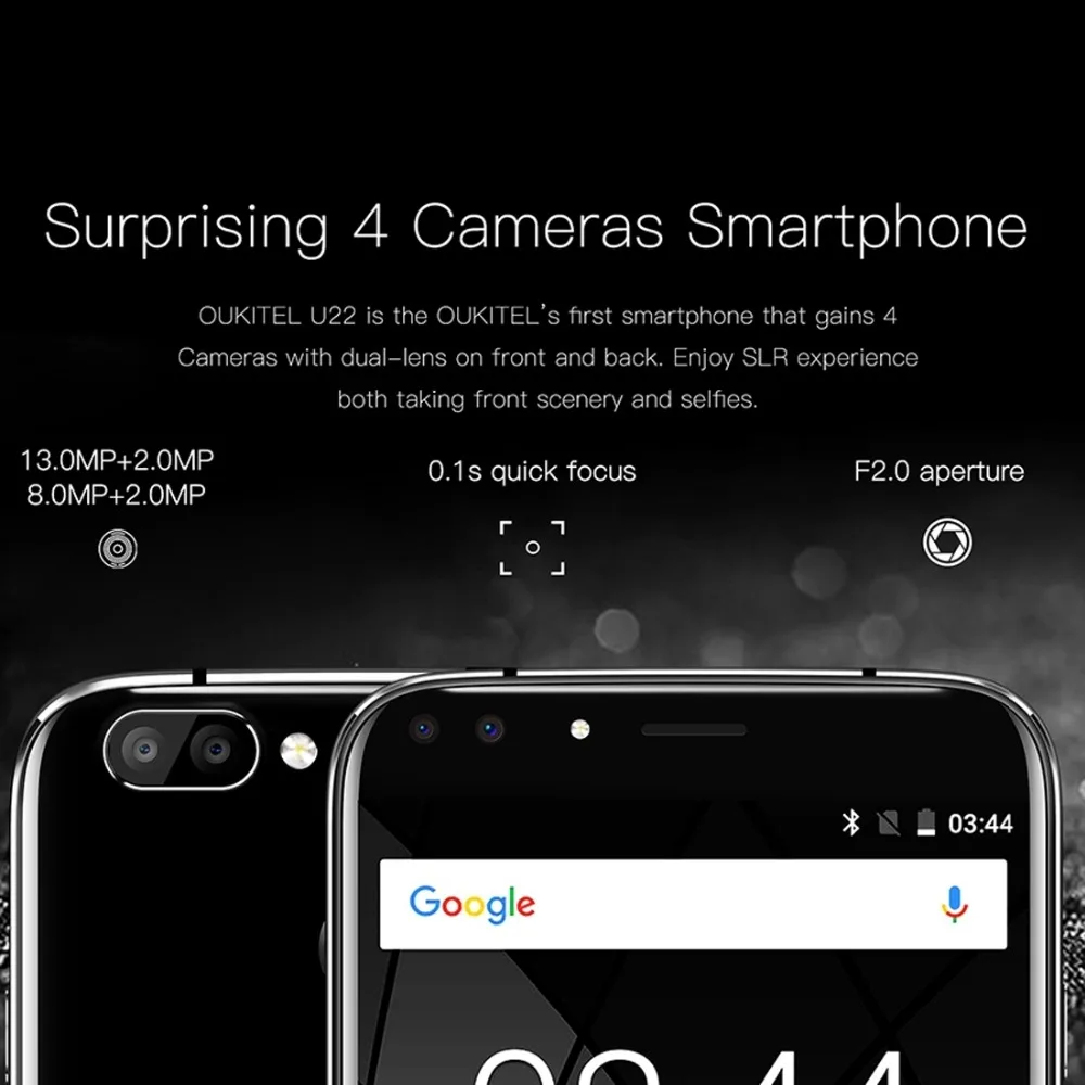 Oukitel U22 Android 7 0 MTK6850A 4 ядра 1 3 ГГц смартфон 2G RAM 16G ROM 5 &quotмобильный телефон
