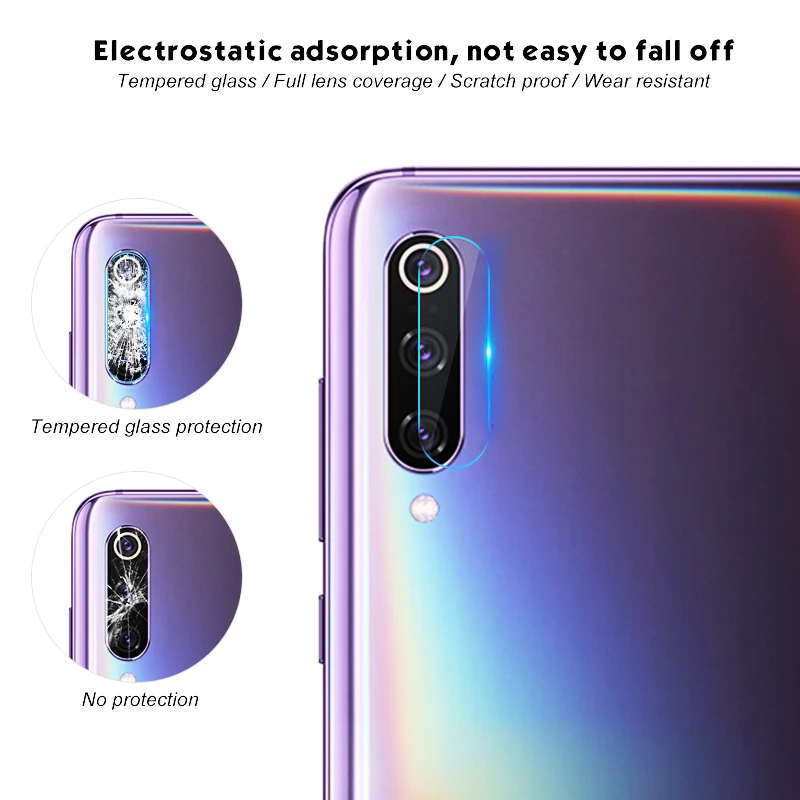 2 шт. задняя камера Объектив Закаленное стекло пленка для Xiaomi Mi 9 Защитное экрана