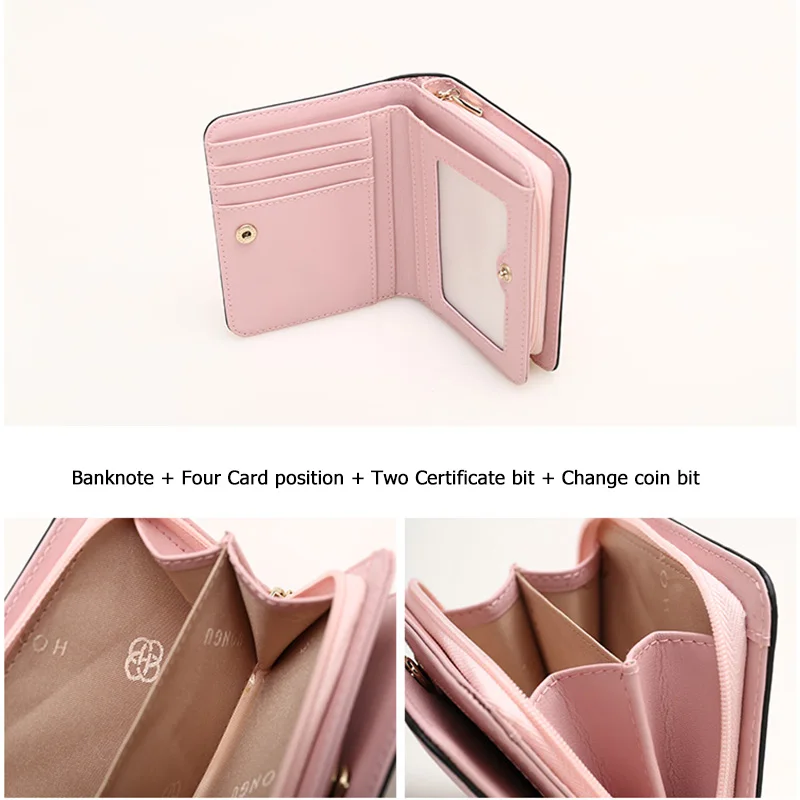 HONGU кошельки для монет маленькие сумки женские многоцветные кредитные визитницы