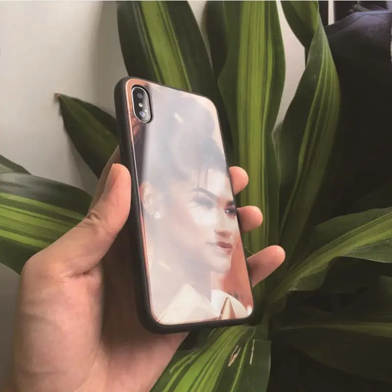 Чехол для телефона OUTMIX Zendaya IPhone X 10 XS max XR 6S 6 7 8 Plus из закаленного
