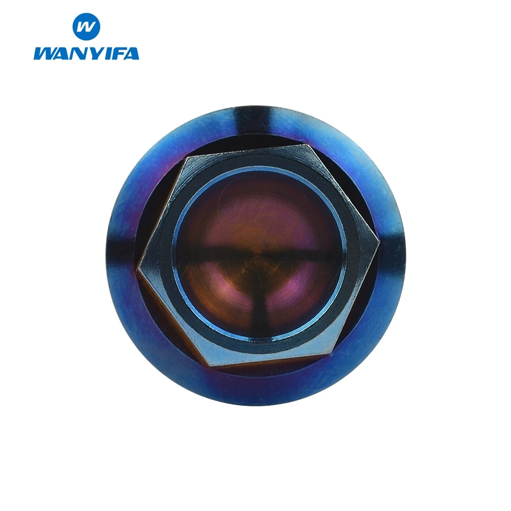 Титановые болты Wanyifa M8 M10 x 20 25 30 35 40 45 55 60 65 70 75 80 100 мм шестигранный фланцевый