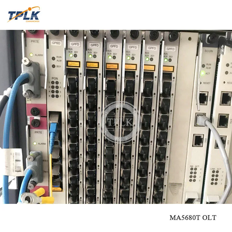 Лучшая цена Хуа Вэй MA5680T GPON 2 * SCUN с контрольной доской 2*10G X2CS uplink board PRTE power boards и