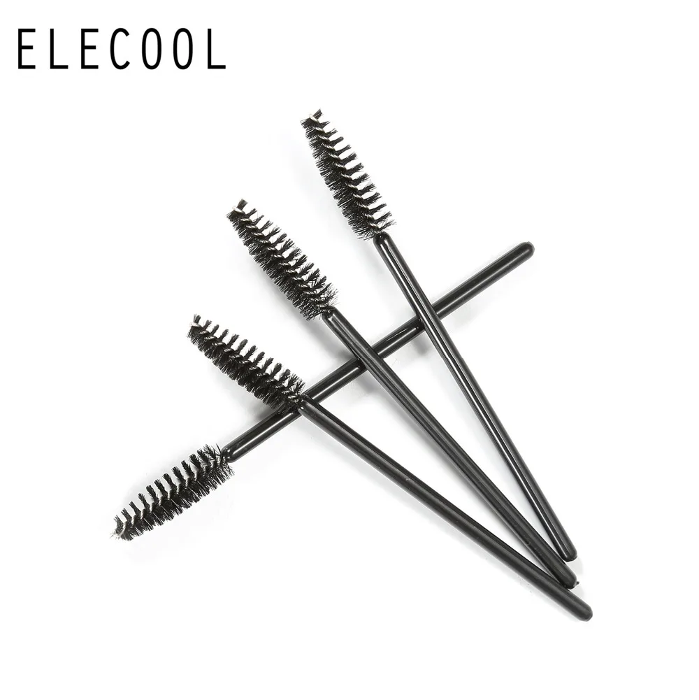 ELECOOL, 50 шт., одноразовая щетка для ресниц, косметическая, микро кисть для туши, палочки для макияжа, аппликатор, кисть для ресниц, инструмент для макияжа