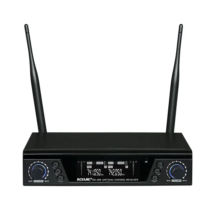 ACEMIC Pro Двухканальный беспроводной саксофон микрофон истинное разнообразие