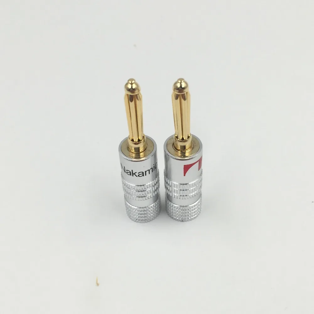 8 шт./лот новинка высокое качество 24K золото Nakamichi динамик банан разъем из чистой