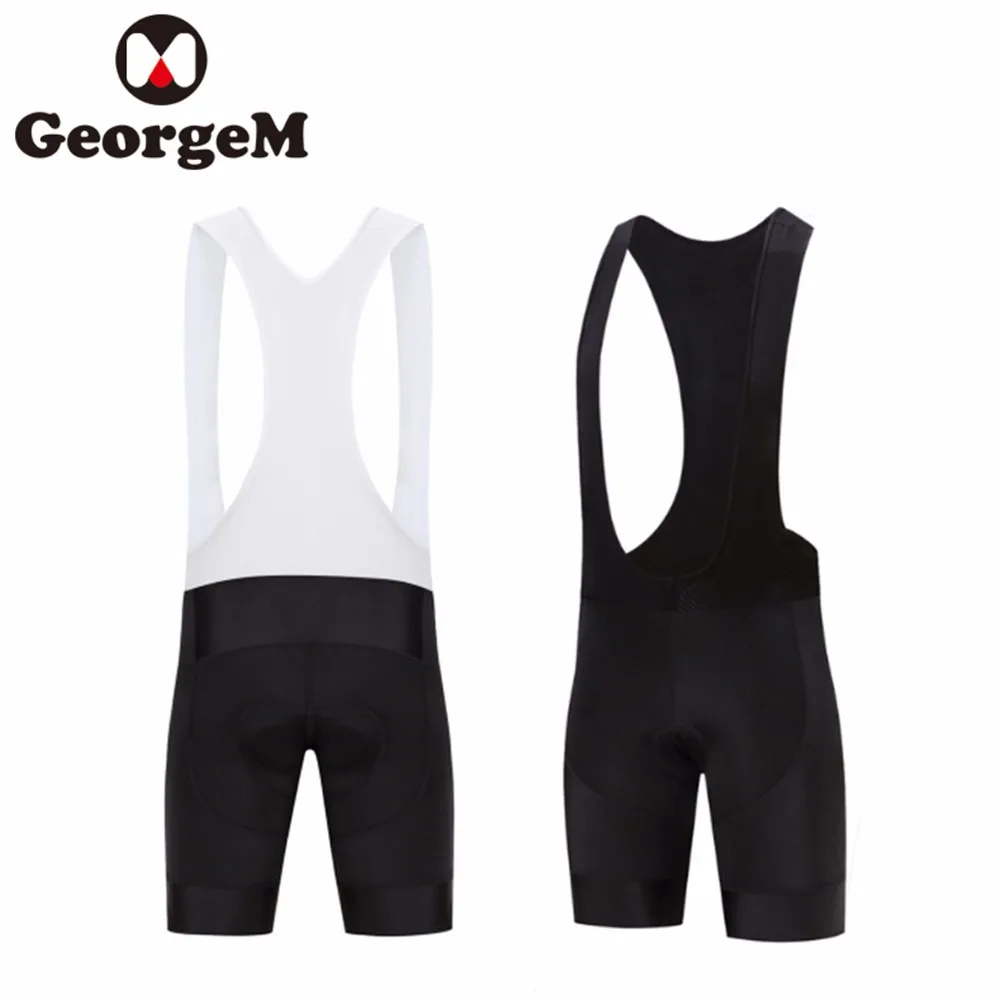 GeorgeM 2018 Новый Велоспорт нагрудник шорты гель мягкий быстросохнущая велосипедные