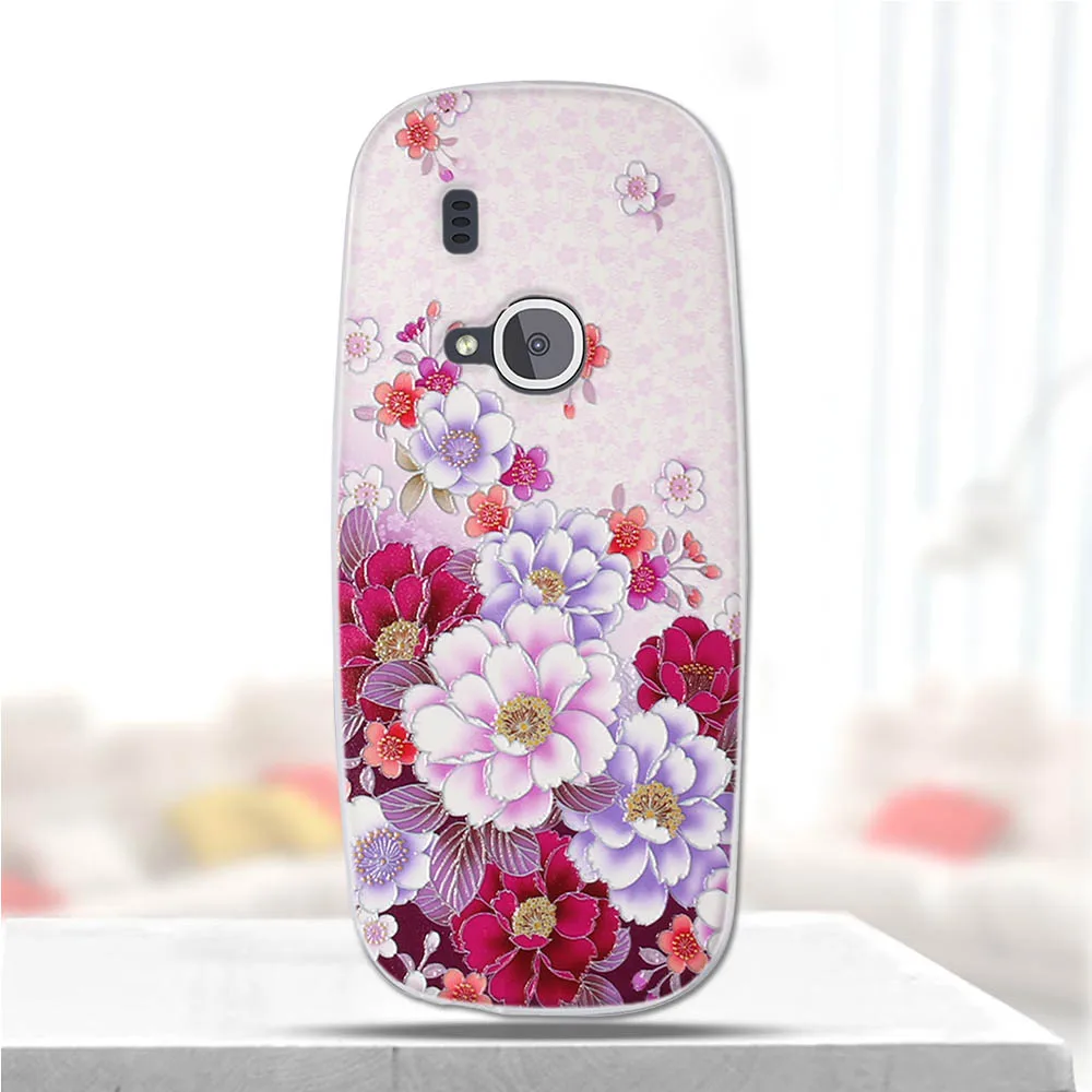 Для Nokia 3310 2017 чехол мягкий TPU Fundas для Кремниевая краска с цветным рисунком