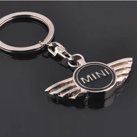 for mini cooper s one r52 r53 r55 r56 r60 1pcs mini wing logo keychain key ring metal car logo key chain keyring