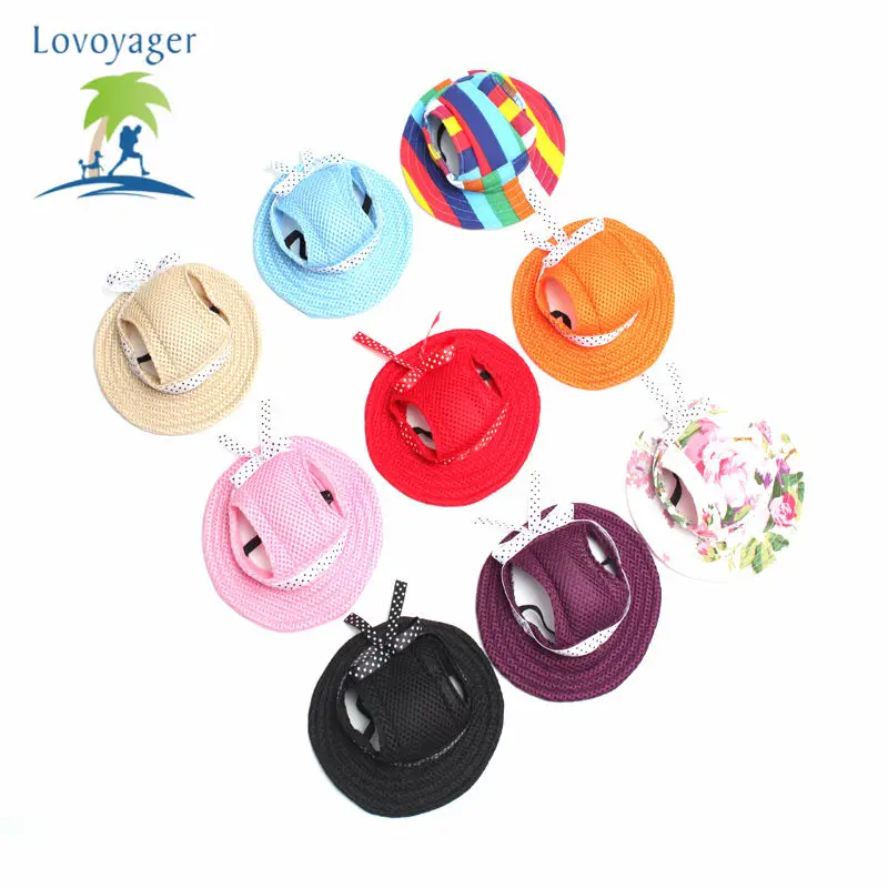 Сетчатая дышащая Солнечная шапочка с отверстиями для ушей маленьких собак и