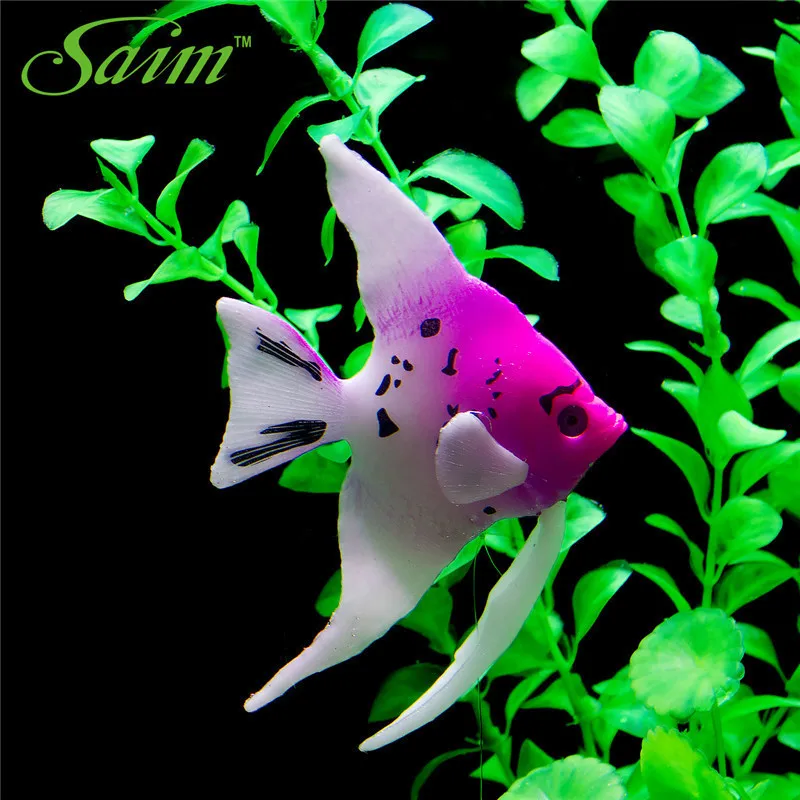 Аквариумный пластиковый декор для рыб Золотая Рыба медуза анемон аквариумное