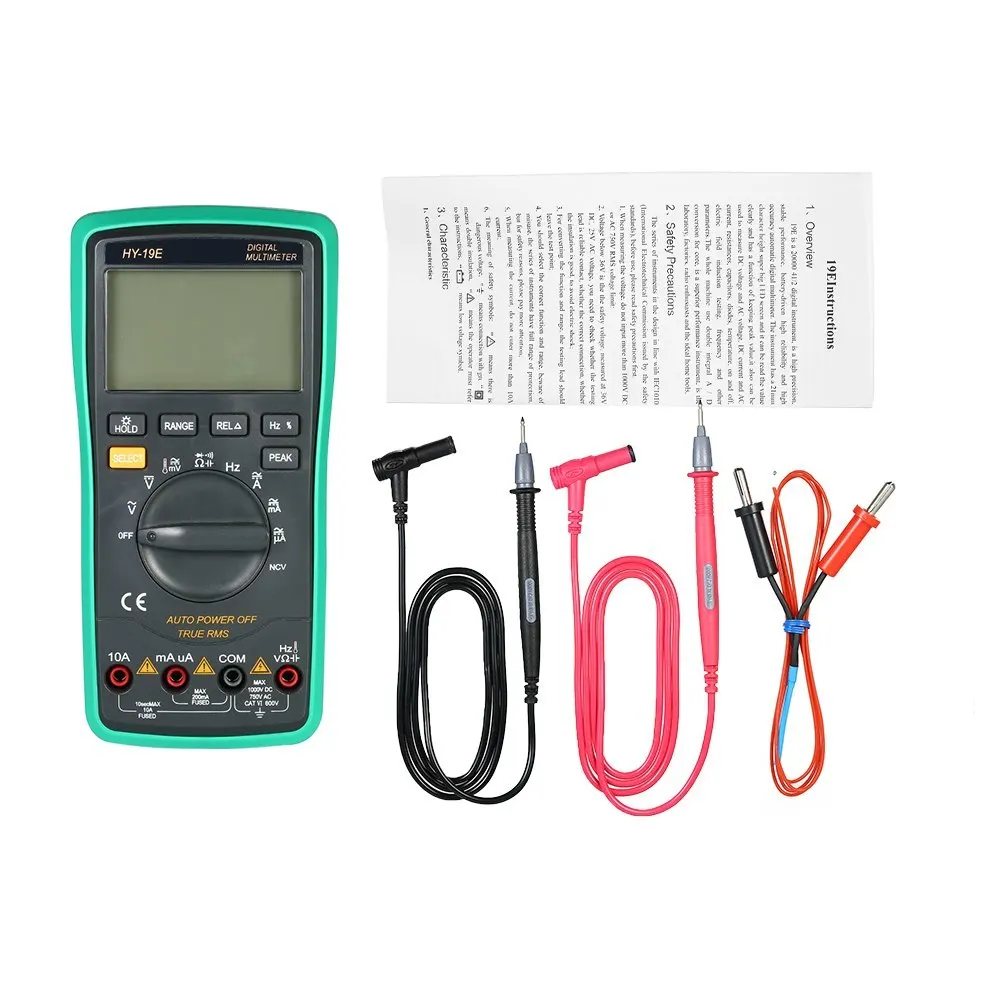 Цифровой мультиметр электрический инструмент температурный Детектор DC/AC