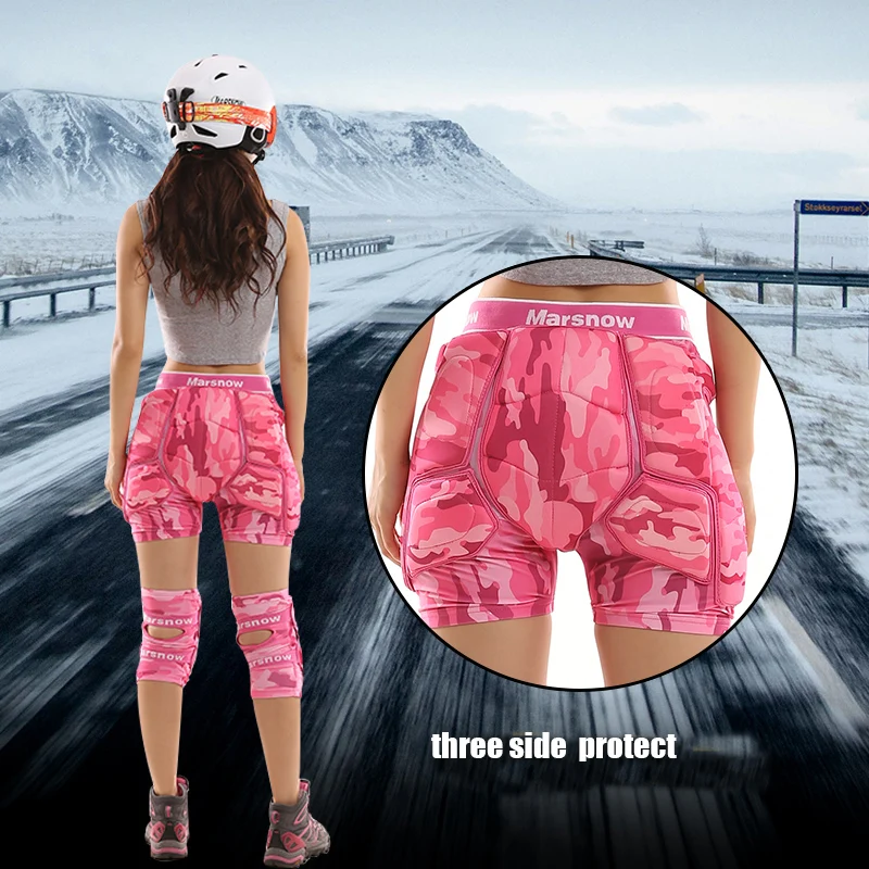 Защитные Хип Pad шорты + защитные наколенники для катания на лыжах сноуборде