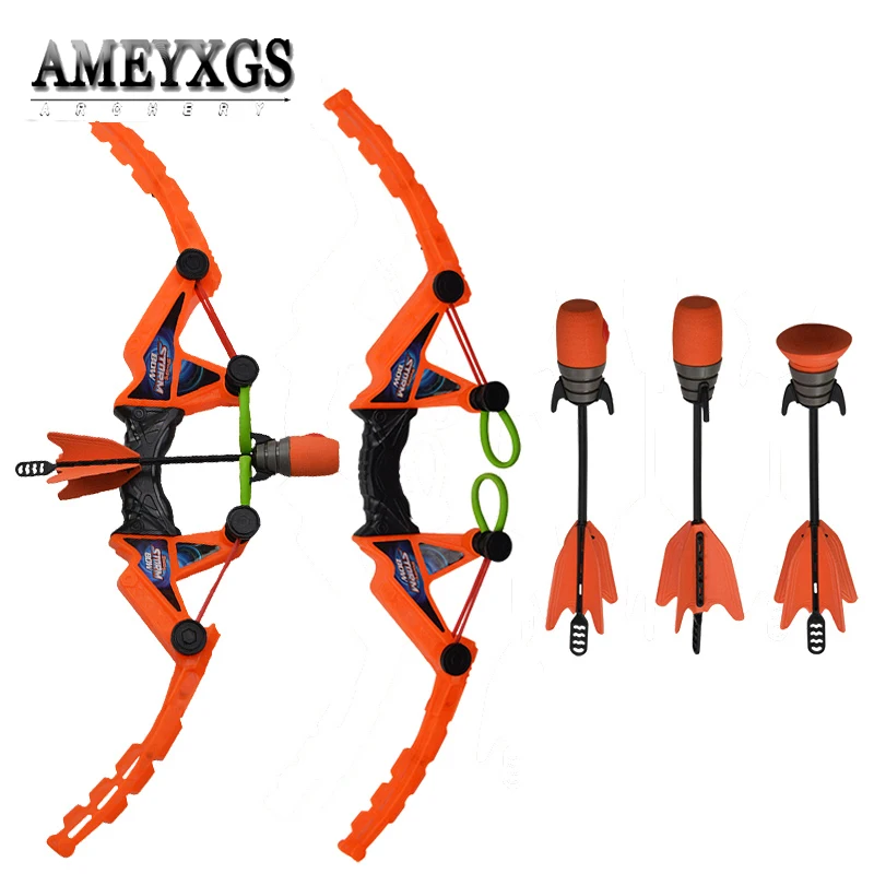 

1set Children Gift Archery Bow And Arrow Set Outdoor Game Safe Parent-child Game Children Shooting Accessory