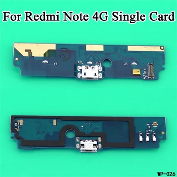 Redmi Note 4G Single cltgxdd Microphone Module+USB Charging Port Board Flex Cable Connector For Xiaomi Redmi Note 3G 1 2 3 4X 5A Note 4G Replacement - Цвет: Redmi Note 4G Single