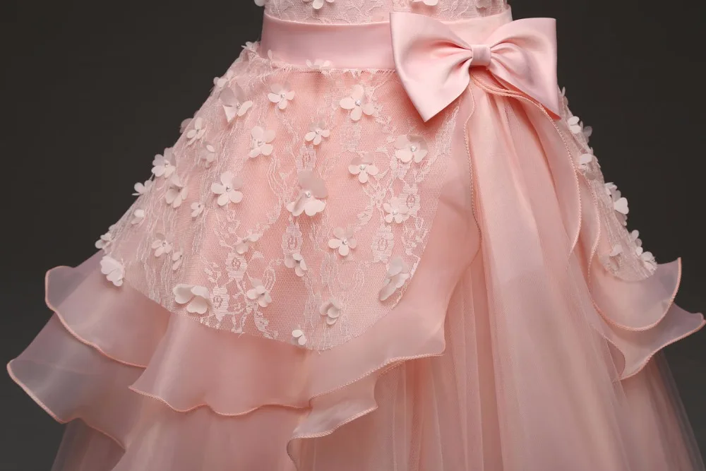 Girls dresses for weddings autumn 2018 party dress long costume kids graduation gowns vestido de festa longo infantil menina | Детская