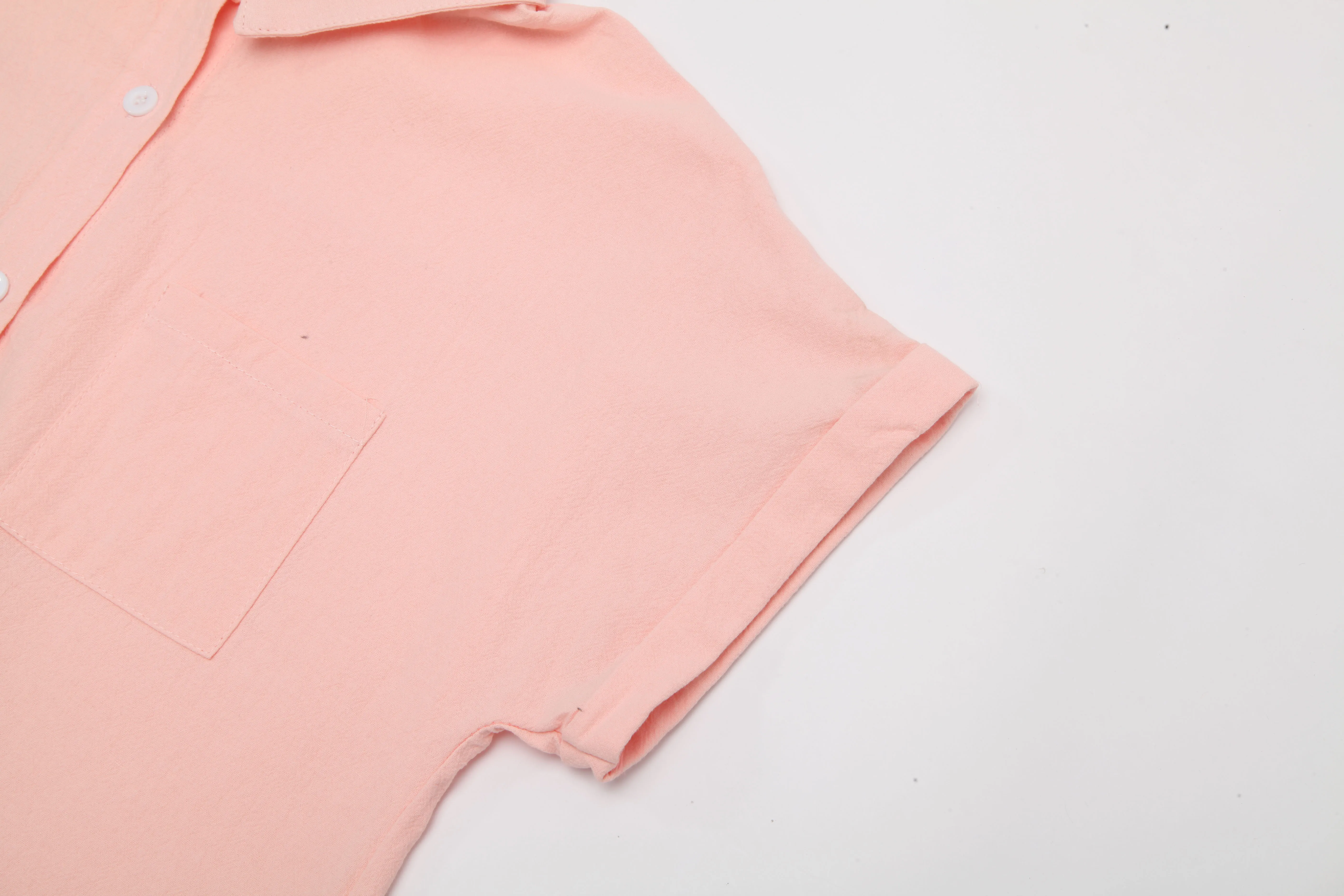 Летняя повседневная женская блузка с отложным воротником, короткий рукав, карман, свободная однотонная белая блузка, женские топы, blusas mujer de moda