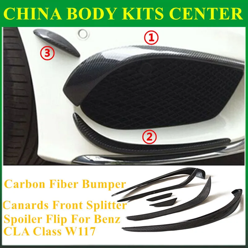 Передний спойлер Mercedes CLA для Benz Class W117 CLA45 AMG CLA180 CLA200 CLA250 2013|front splitter|bumper canardsfiber bumper |