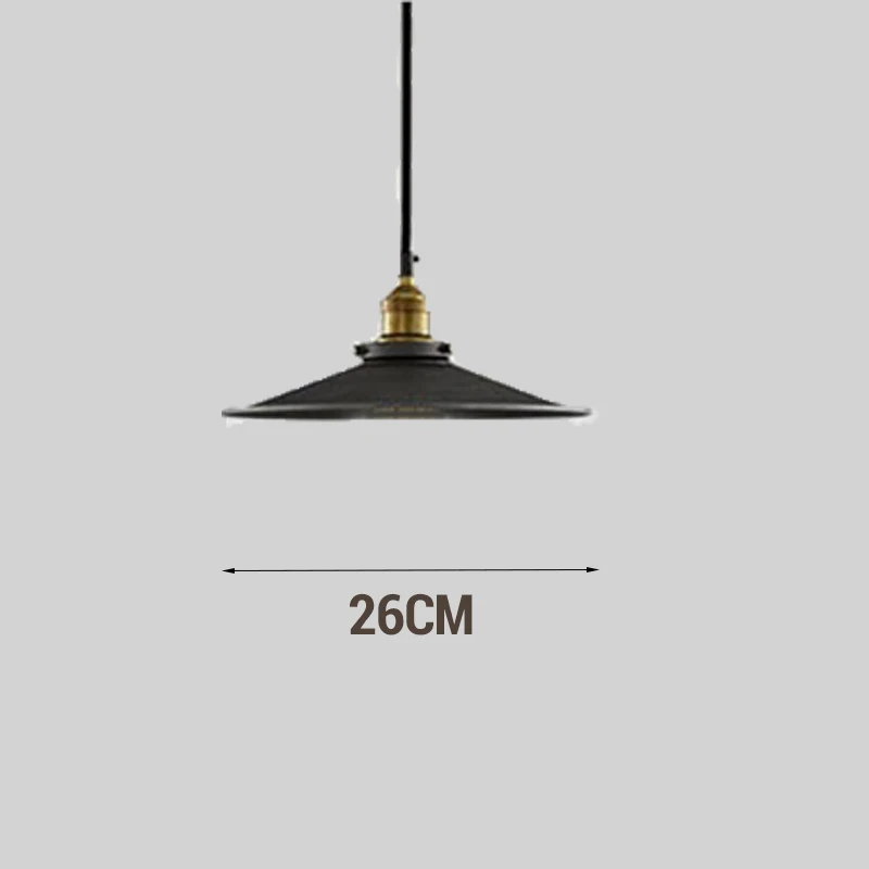Diam 26cm no bulb Светильник Декор промышленный светильник в стиле лофт винтажный Ретро светильник e27 держатель для ресторана барная стойка лестничная люстра - Цвет корпуса: Diam 26cm no bulb