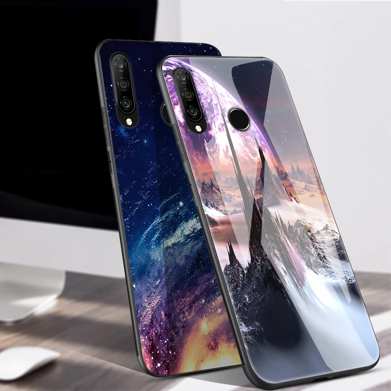 Для huawei P30 Lite, чехол, стекло, задняя крышка, жесткий чехол для телефона s, для huawei P30 Lite, чехол, бампер, закаленное, Honor 9X Pro Y9 Prime