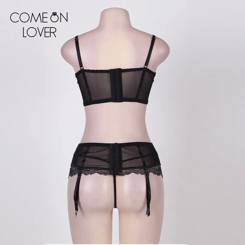 Женское нижнее белье Comeonlover с сеточкой и цветочным принтом большие размеры