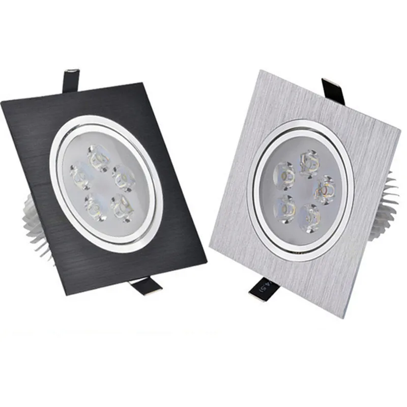 

Square silver / black LED Flush Mount Dimmable Ceiling lamp 6w 10w 14w lightLED Cabinet Light Spotlight LED Driver