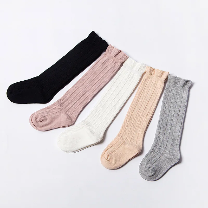 1 пара детские кружевные хлопковые носки до колен|newborn girl socks|baby socksnewborn socks |
