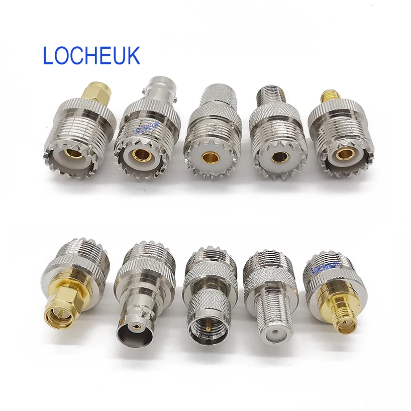 20 тип набора UHF PL259 SO239 мини UHF адаптер комплекты UHF к SMA/BNC/MCX/FME/F/TNC/Mini UHF радиочастотный коаксиальный радиоприемник адаптер Соединительный комплект