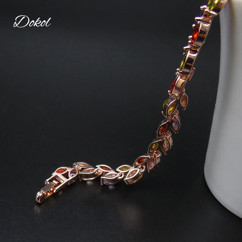 DOKOL изысканная форма пшеницы браслеты маркиза огранка AAA + кубический цирконий