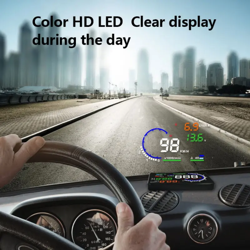 Автомобильный HUD проекционный дисплей OBD для Honda Spirior 2015-2018 цифровой спидометр