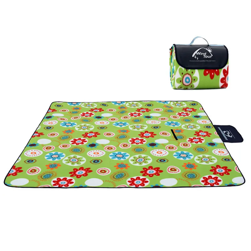 multi color flower Коврик для пикника на открытом воздухе для кемпинга, детский плед для альпинизма, Пляжное водонепроницаемое влагонепроницаемое одеяло для пикника, детский коврик для кемпинга от Ru - Цвет: multi color flower
