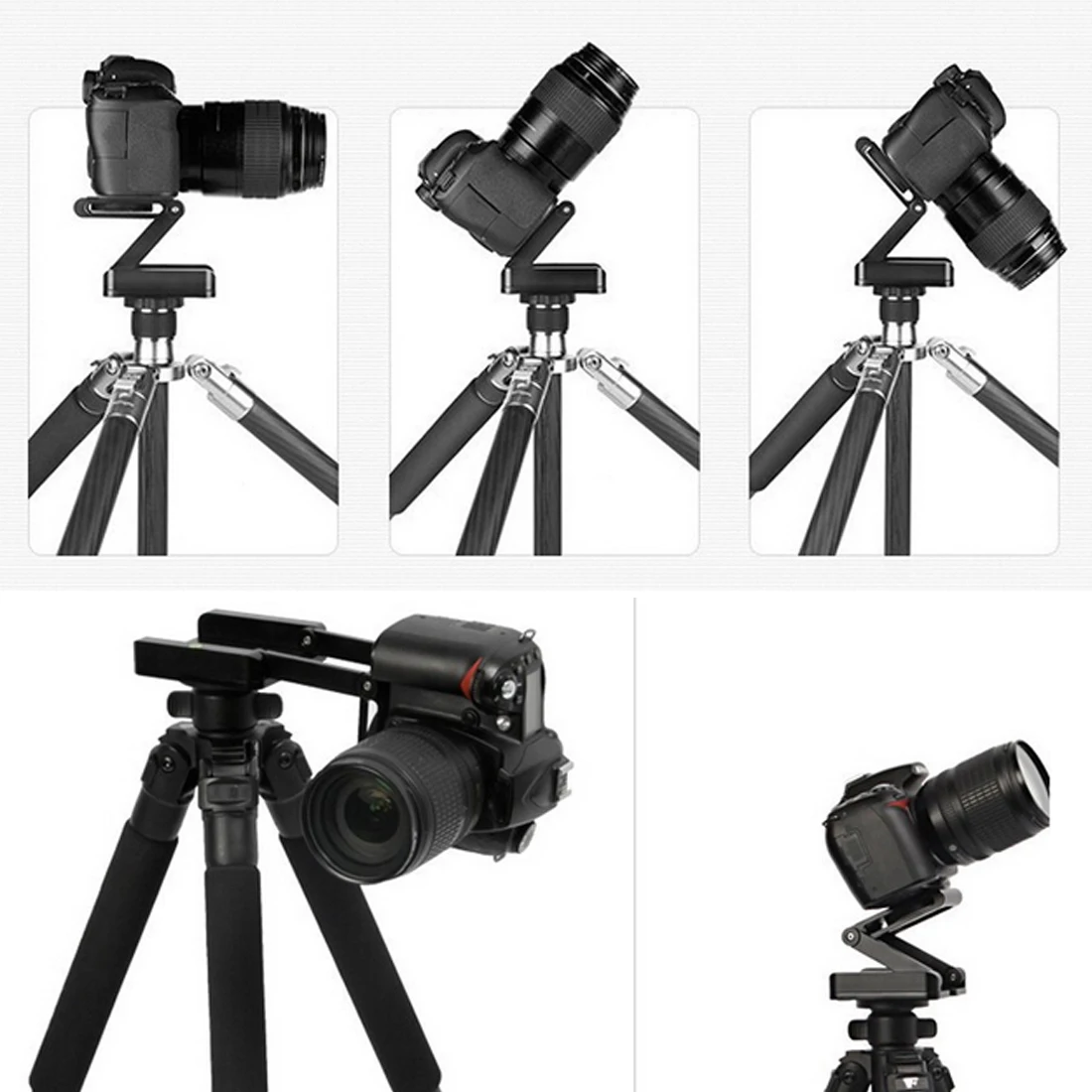 

Z Type Tilt Tripod Head Flex Folding Z Pan For Canon Nikon Sony DSLR Quick Release Plate Stand Holder Camera Camera Accessories