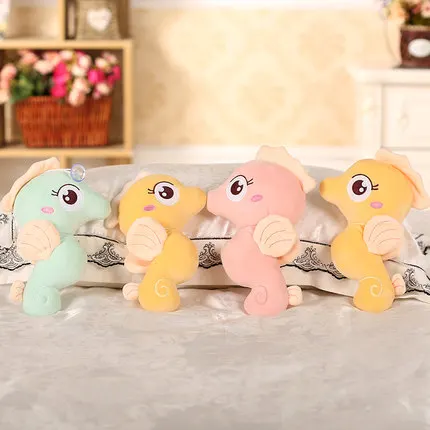 Милая плюшевая кукла гиппокампа цветная мультяшная речная лошадка набитая для