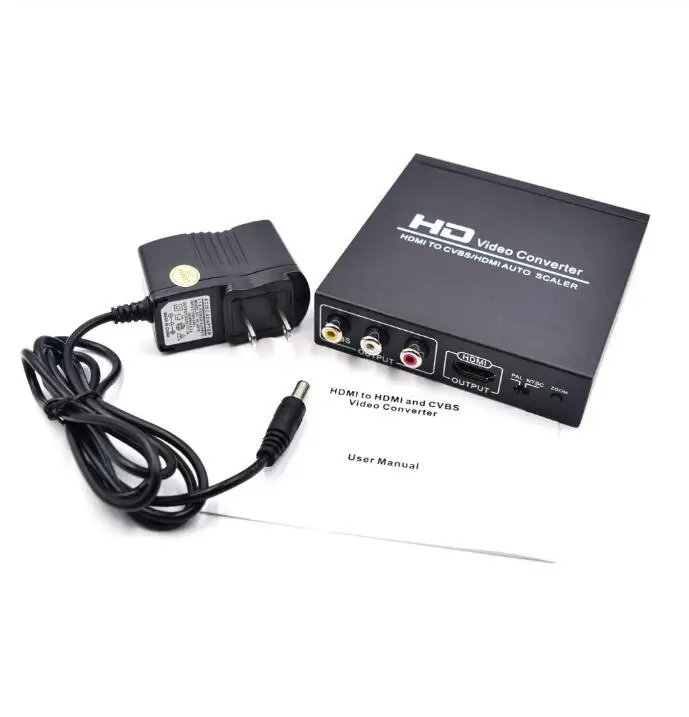 HDMI к CVBS AV/HDMI авто скейлер поддержка NTSC PAL два ТВ формата RCA 1080P для STB DVD PS2 PS3 psp