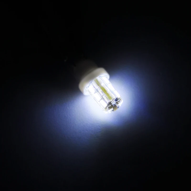 4 шт * T10 168 194 Водонепроницаемый 24 SMD 3014 Светодиодный Силиконовое защитное покрытие