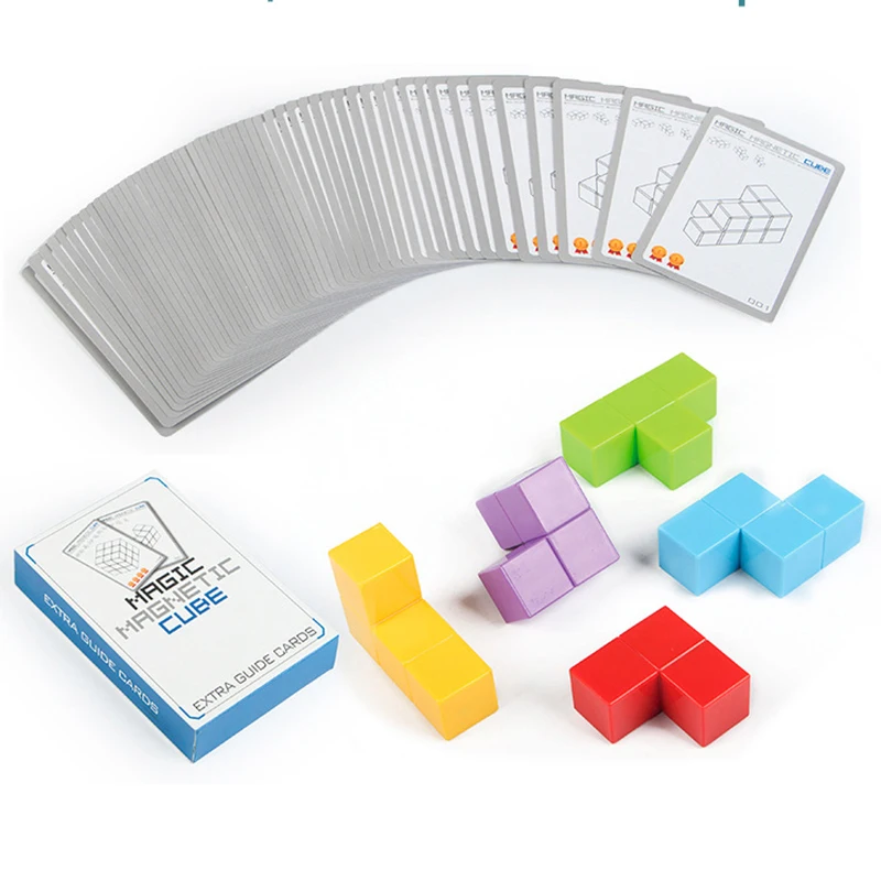 Магнитные кубики, магнитные кубики, игрушки 3x3x3, кубики, Обучающие игрушки, несколько форм, Кубик Рубика, подарки на Рождество, день рождения