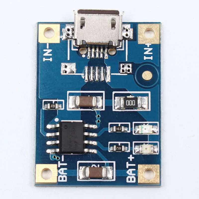 ICSA005A Micro USB Интерфейс TP4056 1A Батарея зарядки Модуль Зарядное устройство доска |