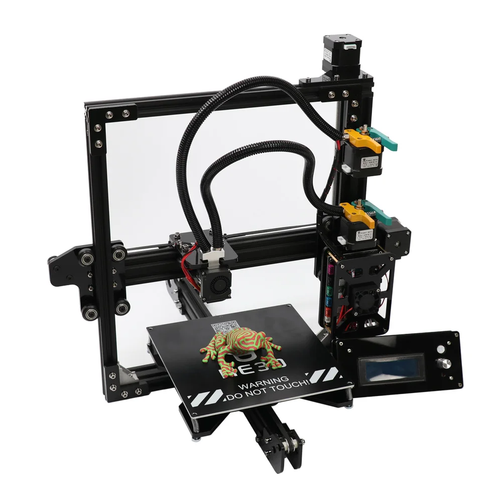 HE3D DIY 3d принтер набор Новое обновление EI3 два цвета 2 в 1 двойной экструдер hotend