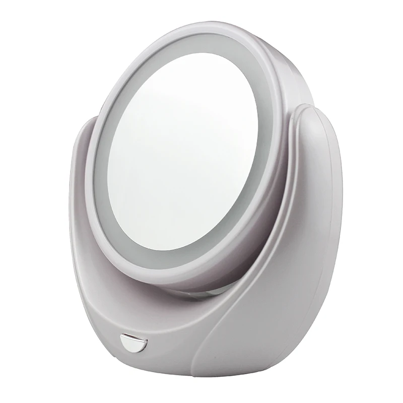 Супертонкое косметическое зеркало OPHIR с зарядкой от USB двустороннее для макияжа 5