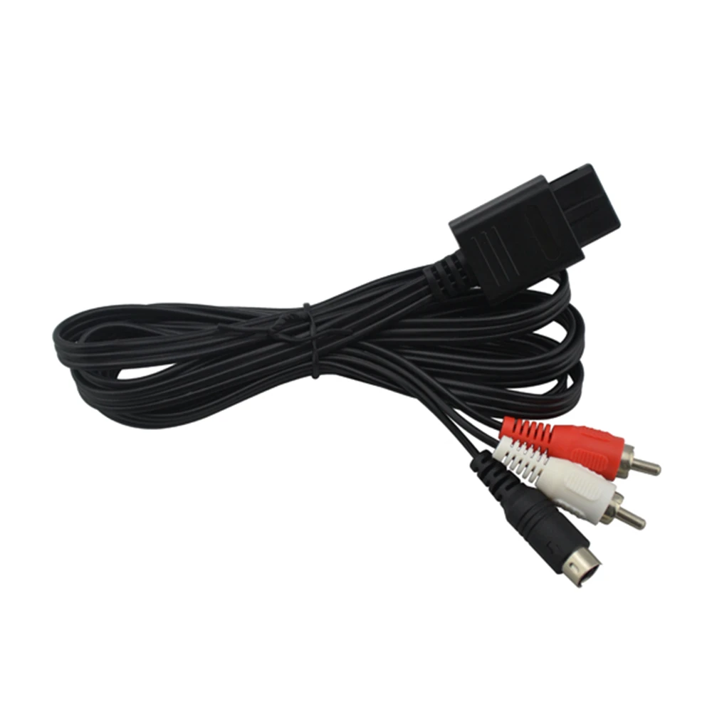 Высококачественный S видео кабель RCA AV шнур для N64 SNES GameCube GC|cord cable|cordcable |