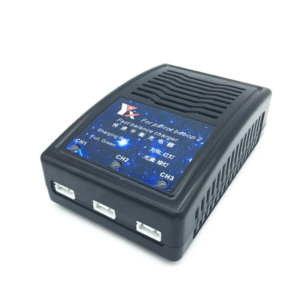 3 In 1 Ultra Quick Balanced Battery Charger Adapter 12V For Parrot Bebop 2 Drone/FPV With Indication Light | Электроника