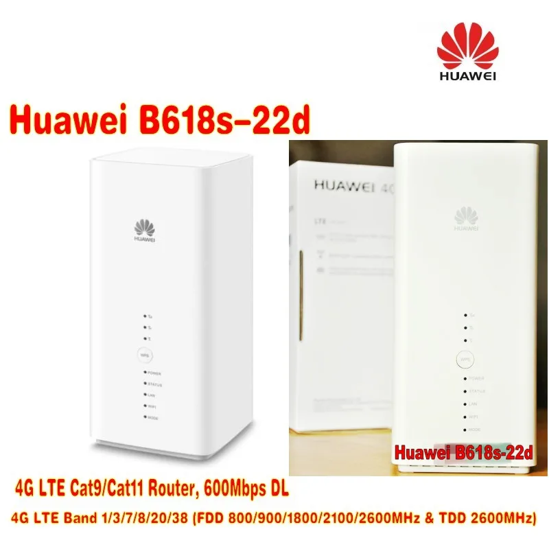 100 шт./лот Huawei Оригинальный разблокированный B618 LTE Cat11 беспроводной маршрутизатор