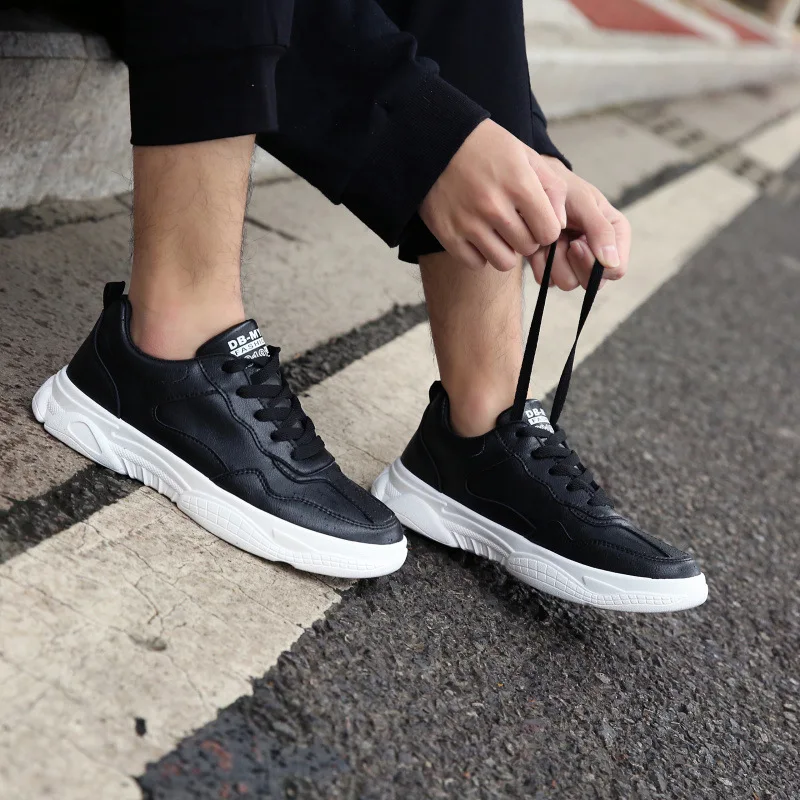 Summer New Mens Shoes Casual Men Sneakers Fashion Vulcanized Lace Up White Hip Hop Male Adult | Обувь