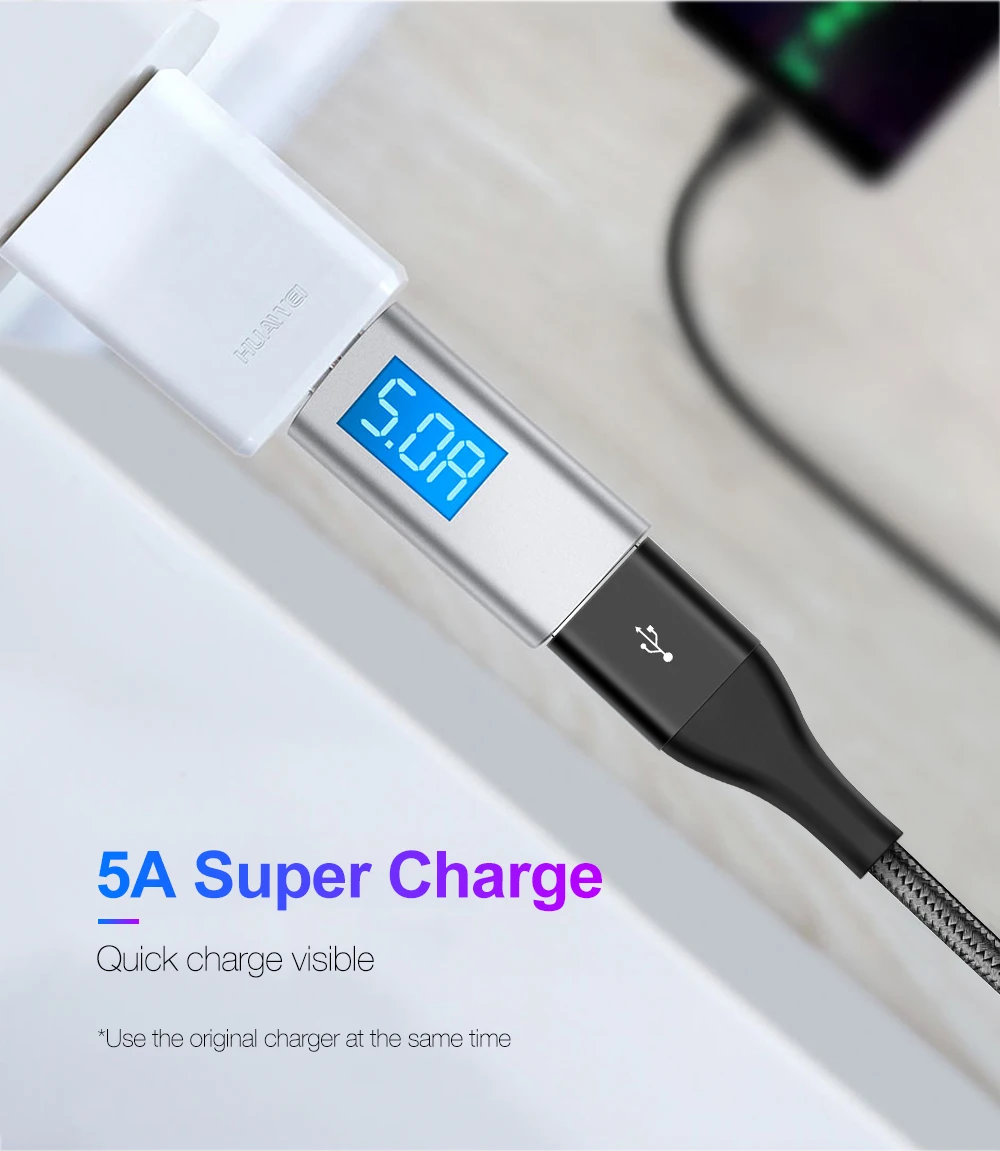 Rock 5A USB кабель для быстрой зарядки usb type C кабель магнитное зарядное устройство для зарядки данных Micro USB кабель мобильного телефона USB шнур