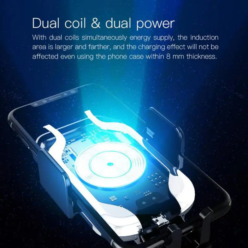 Беспроводное Автомобильное зарядное устройство держатель для телефона