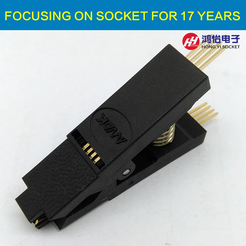 BIOS SOP8 SOIC8 оригинальный непосредственно тестовый зажим шаг 1 27 мм Универсальный 8pin