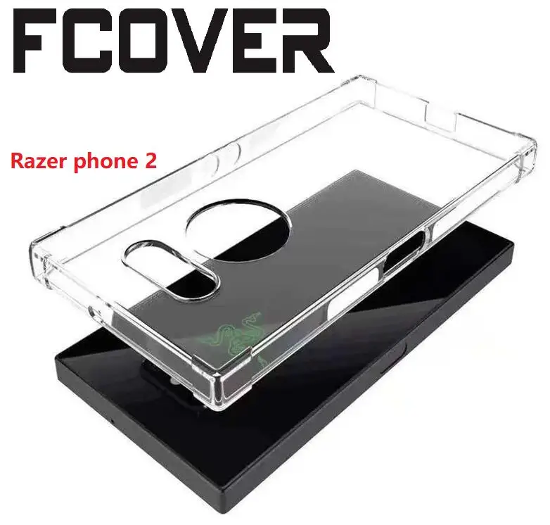 Прозрачный чехол для телефона Razer Phone 2 + Мягкий ТПУ гелевый прозрачный защитный