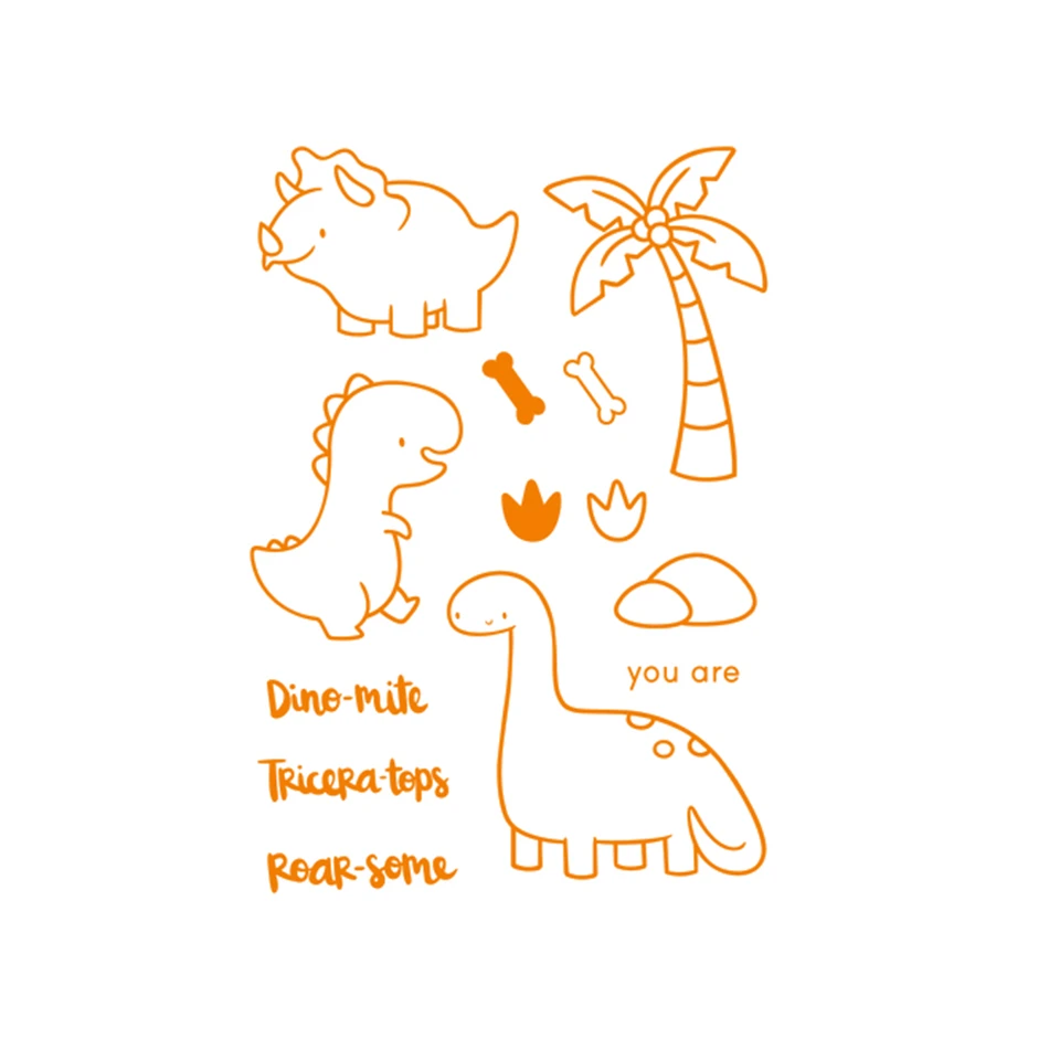 Диярты 7 шт./лот динозавр плашки Юрского периода животные Металл резка дерево для