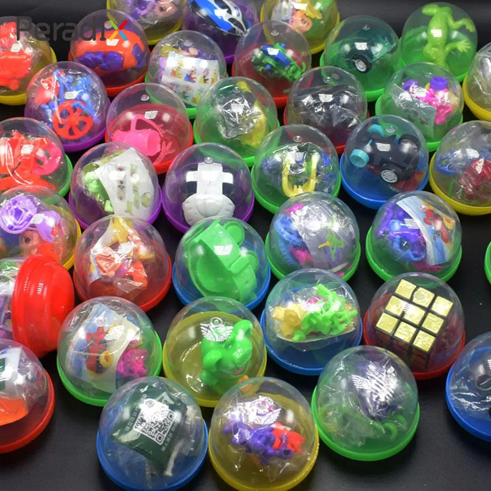 10Pcs/Set Round Shaped 45mm Capsule Toys Ball Operational Interactive Gifts Kids children color twisted egg random style | Игрушки и