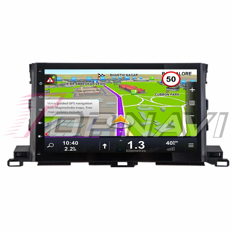 Автомобильные мультиплееры HD для Toyota Highlander 2015 Android 8 1 10 дюйма Topnavi автомобильная