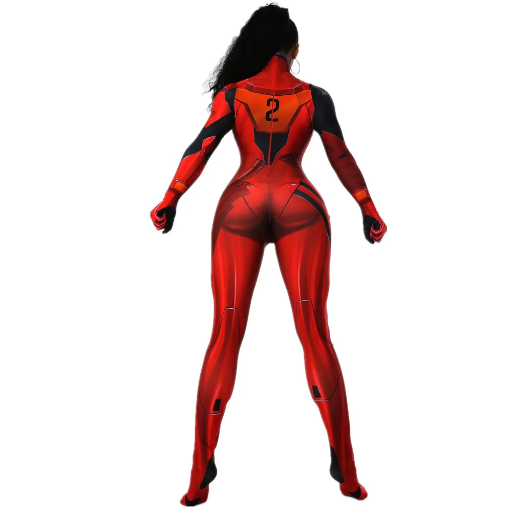 Костюм для косплея NEON GENESIS EVANGELION Asuka Langley Sohryu костюм зентай с 3D принтом
